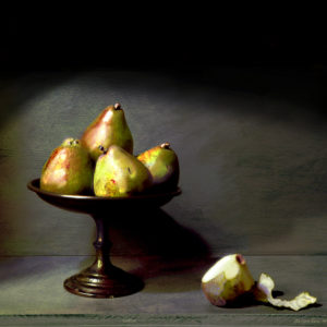 Still life with pears